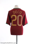 2006-08 Portugal Home Shirt Deco #20 XL Football Shirt