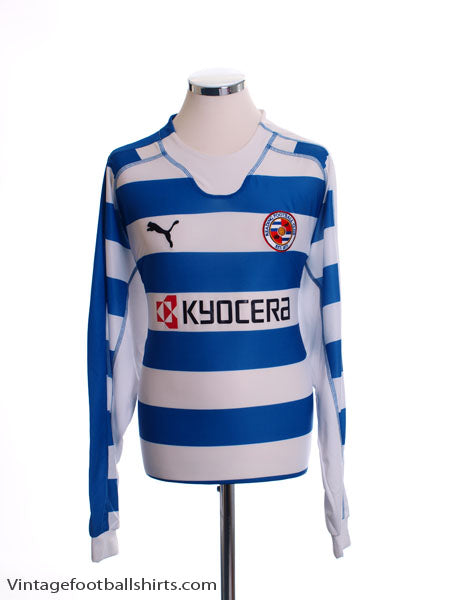 2006-08 Reading Home Shirt L/S *Mint* L Football Shirt