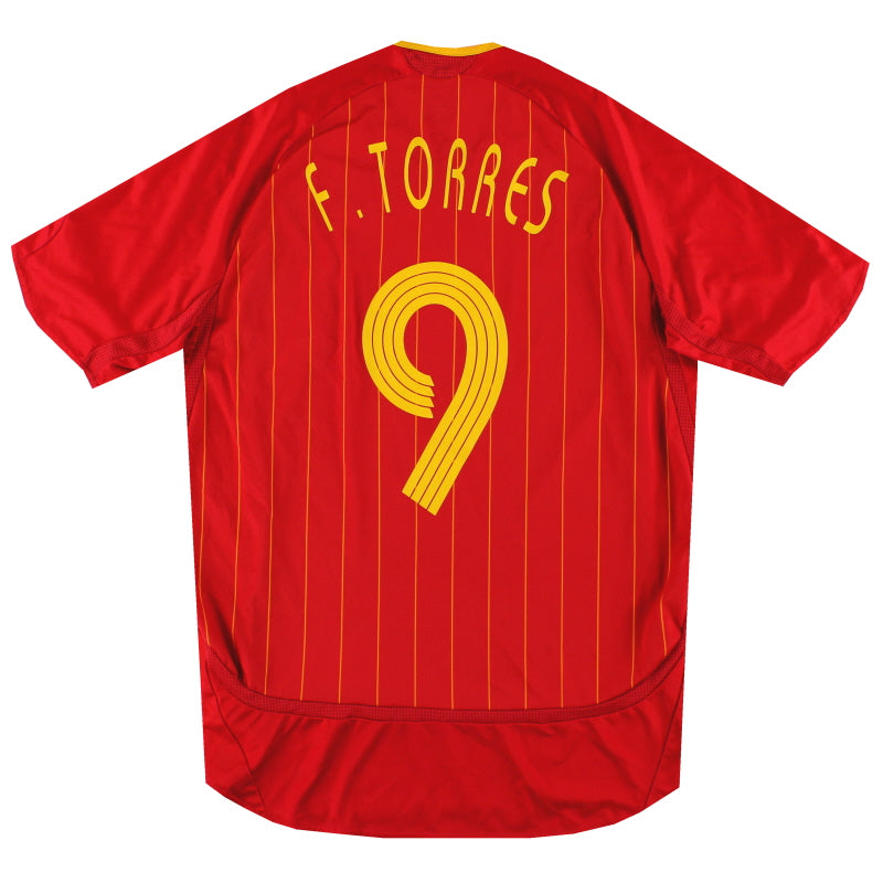 2006-08 Spain adidas Home Shirt F.Torres #9 M Football Shirt