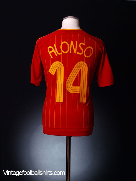 2006-08 Spain Home Shirt Alonso #14 *As new* M Football Shirt