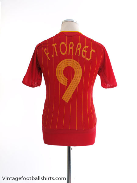 2006-08 Spain Home Shirt F. Torres #9 M Football Shirt