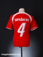 2006-08 Switzerland Home Shirt Senderos #4 *Mint* M Football Shirt