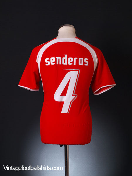 2006-08 Switzerland Home Shirt Senderos #4 *Mint* M Football Shirt