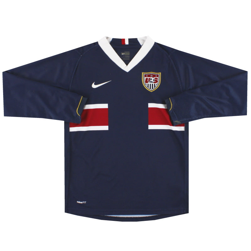 2006-08 USA Nike Away Shirt L/S L.Boys Football Shirt