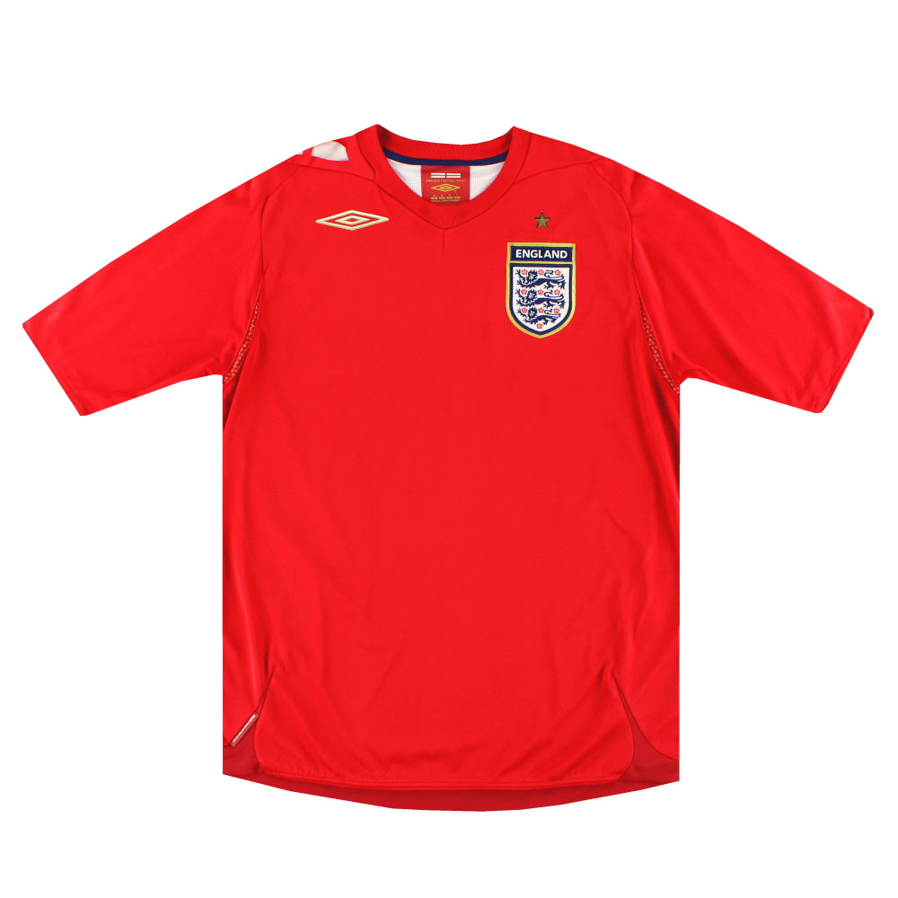 2006-08 England Umbro Away Shirt J Cole #11 M | Vintage Football
