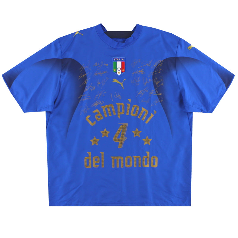 2006 Italy Puma 'Campioni Del Mondo' Signature Shirt  XXL Football Shirt