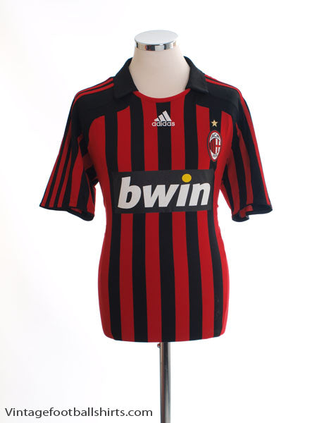 2007-08 AC Milan Home Shirt M Football Shirt