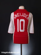 2007-08 Ajax Home Shirt Sneijder #10 XXL Football Shirt