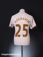 2007-08 Arsenal Away Shirt Adebayor #25 S Football Shirt