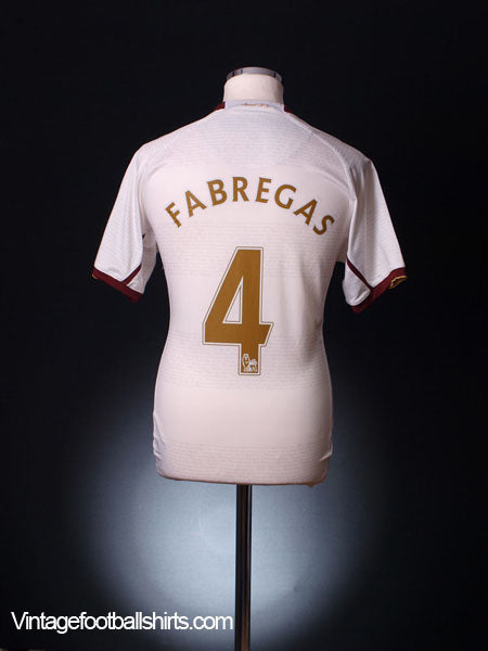 2007-08 Arsenal Away Shirt Fabregas #4 L Football Shirt