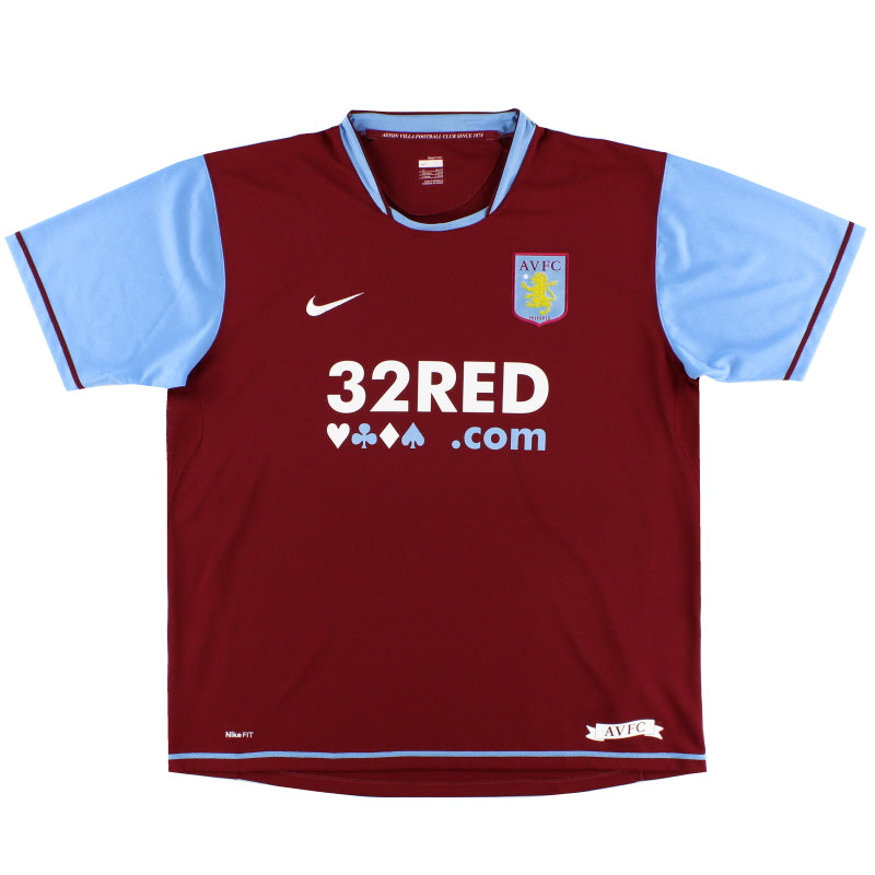 2007-08 Aston Villa Home Shirt XL Football Shirt
