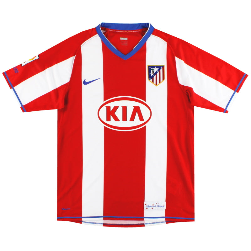 2007-08 Atletico Madrid Nike Home Shirt M Football Shirt