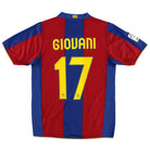 2007-08 Barcelona Home Shirt Giovani #17 S Football Shirt