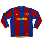 2007-08 Barcelona Home Shirt L/S XL Football Shirt