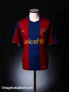 2007-08 Barcelona Home Shirt S Football Shirt