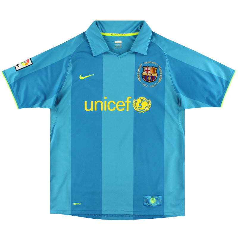2007-08 Barcelona Nike Away Shirt XL.Boys 237761-414 | Vintage