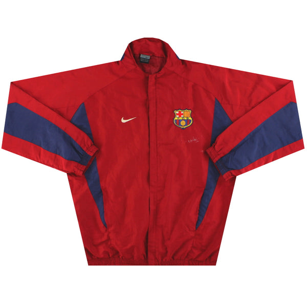 2007-08 Barcelona Nike Track Jacket XL | Vintage Football Shirts