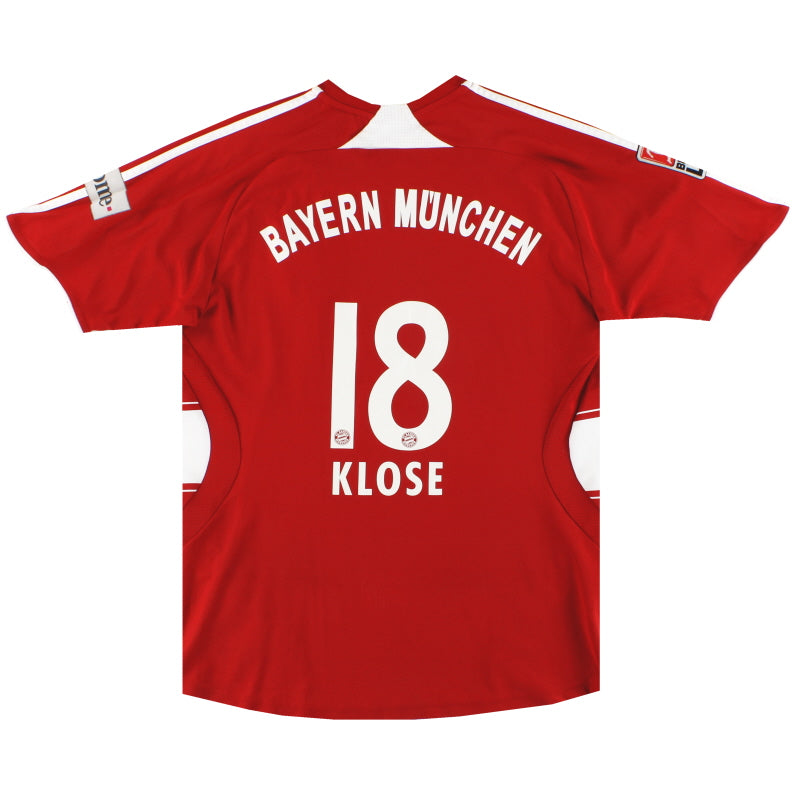 2007-08 Bayern Munich adidas Home Shirt Klose #18 S Football Shirt