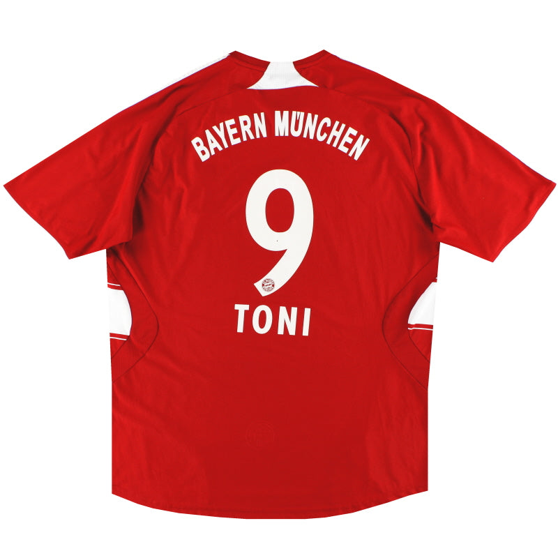 2007-08 Bayern Munich adidas Home Shirt Toni #9 XXL Football Shirt