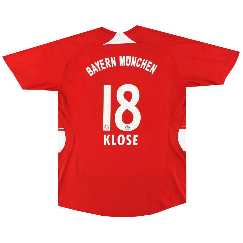 2007-08 Bayern Munich adidas Home Shirt Klose #18 M Football Shirt
