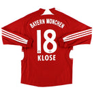 2007-08 Bayern Munich Home Shirt Klose #18 L/S S Football Shirt