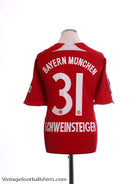 2007-08 Bayern Munich Home Shirt Schweinsteiger #31 XL Football Shirt