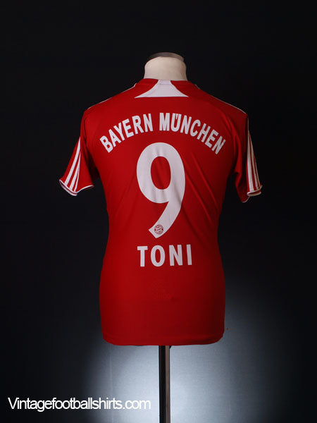 2007-08 Bayern Munich Home Shirt Toni #9 S Football Shirt