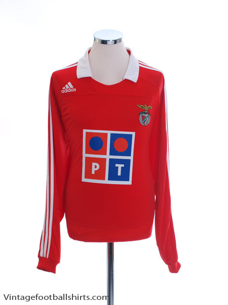 2007-08 Benfica Home Shirt L/S *w/tags* L Football Shirt