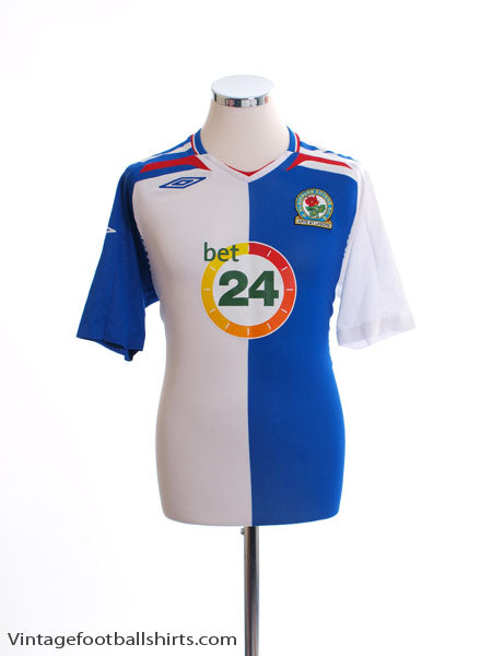 2007-08 Blackburn Home Shirt M Football Shirt
