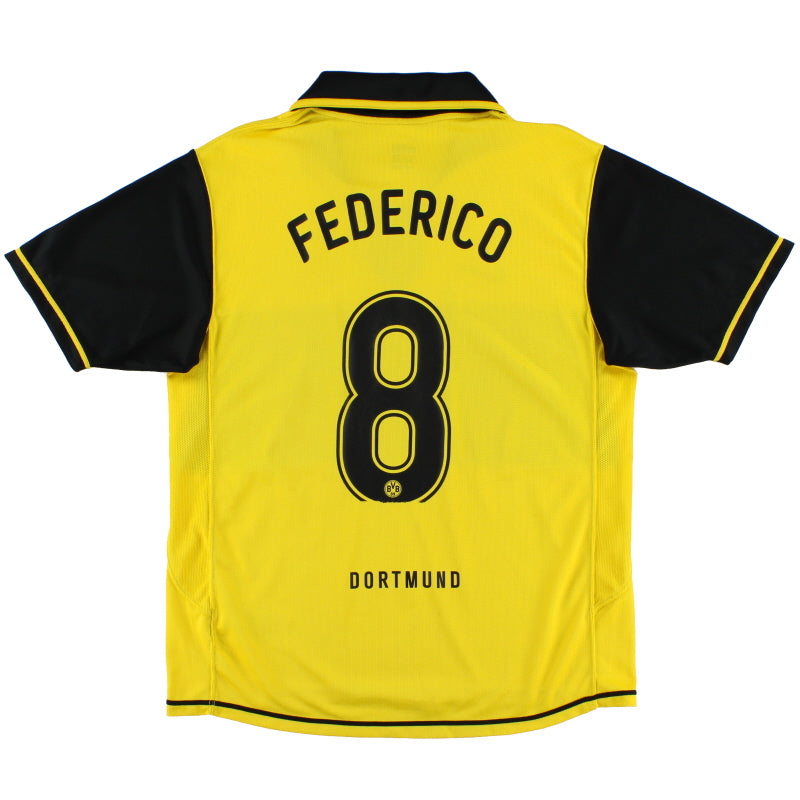 2007-08 Borussia Dortmund Home Shirt Federico #8 L Football Shirt
