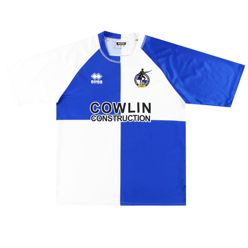 2007-08 Bristol Rovers Errea Home Shirt L Football Shirt