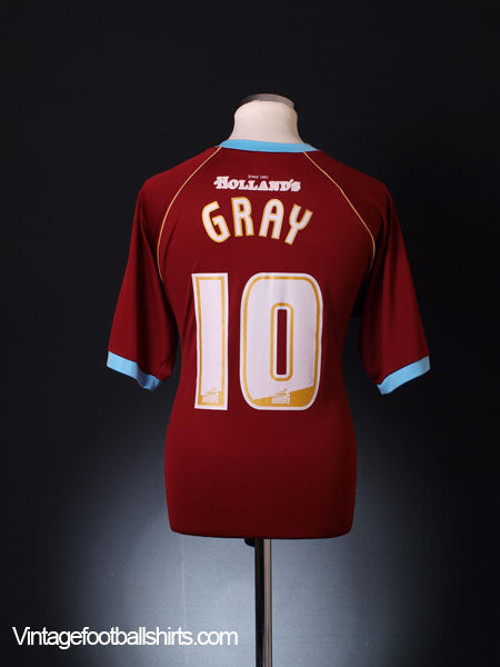 2007-08 Burnley '125 Years' Home Shirt Gray #10 XL Football Shirt