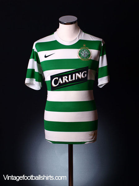 2007-08 Celtic Home Shirt L.Boys Football Shirt