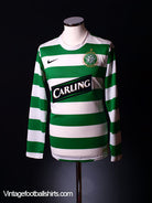 2007-08 Celtic Home Shirt L/S L Football Shirt
