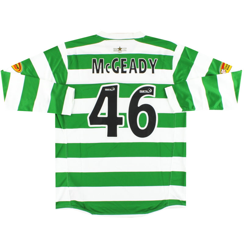 2007-08 Celtic Nike Home Shirt McGeady #46 L/S *As New* L Football Shirt