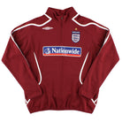 2007-08 England Umbro 1/4 Zip Training Top *As New* L Football Shirt