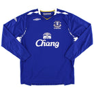 2007-08 Everton Home Shirt L/S L Football Shirt