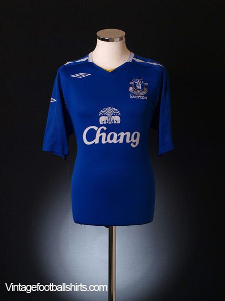 2007-08 Everton Home Shirt M Football Shirt