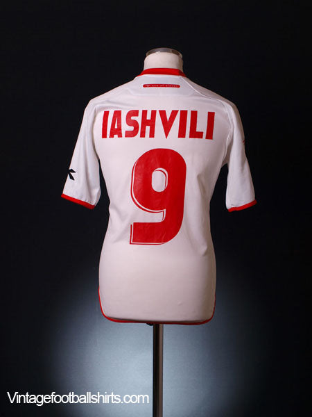 2007-08 Georgia Match Issue Home Shirt Isahvili #9 L Football Shirt