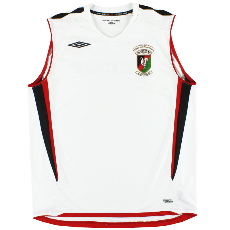 2007-08 Glentoran Umbro '125th Anniversary' Training Vest XL Vest