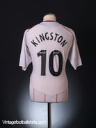 2007-08 Hearts Away Shirt Kingston #10 L Football Shirt