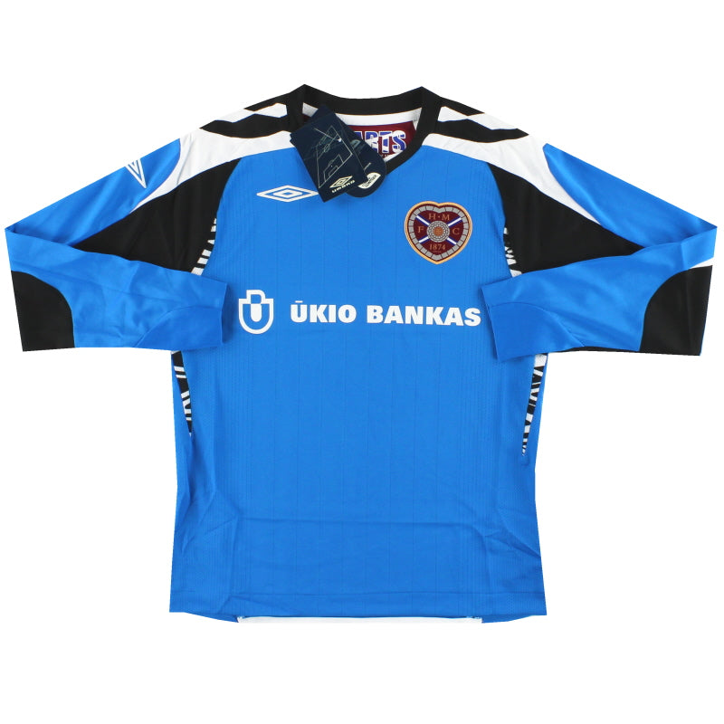 2007-08 Hearts Umbro Goalkeeper Shirt *w/tags* S.Boys Football Shirt