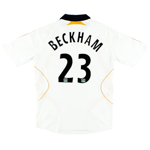 2007-08 LA Galaxy adidas Home Shirt Beckham #23 L 221779 | Vintage