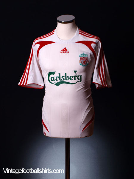 2007-08 Liverpool Away Shirt L/S M | Vintage Football Shirts