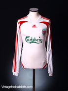 2007-08 Liverpool Away Shirt L/S M Football Shirt