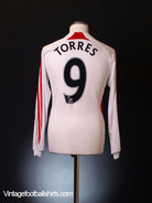 2007-08 Liverpool Away Shirt Torres #9 L/S XL Football Shirt
