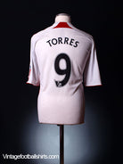 2007-08 Liverpool Away Shirt Torres #9 *Mint* M Football Shirt