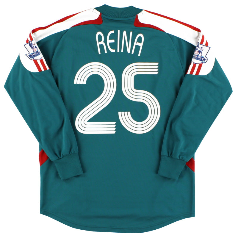 2007-08 Liverpool Goalkeeper Shirt Reina #25 XS Football Shirt