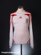2007-08 Liverpool Player Issue Away Shirt L/S L Football Shirt