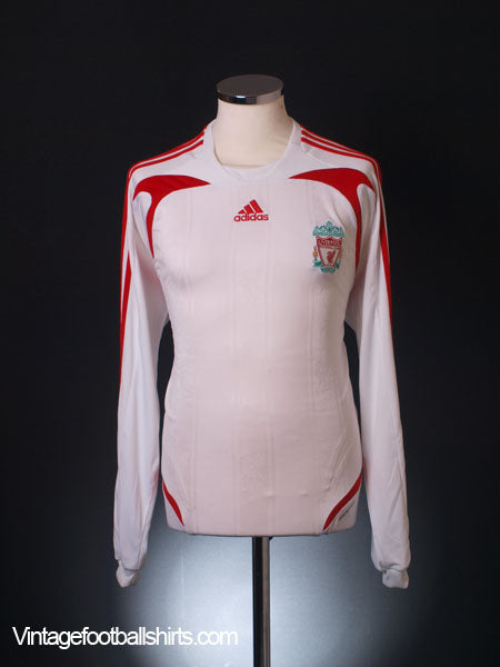2007-08 Liverpool Player Issue Away Shirt L/S L Football Shirt